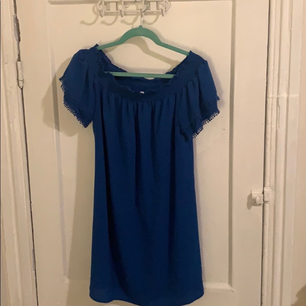 Royal Blue Off Shoulder Sundress